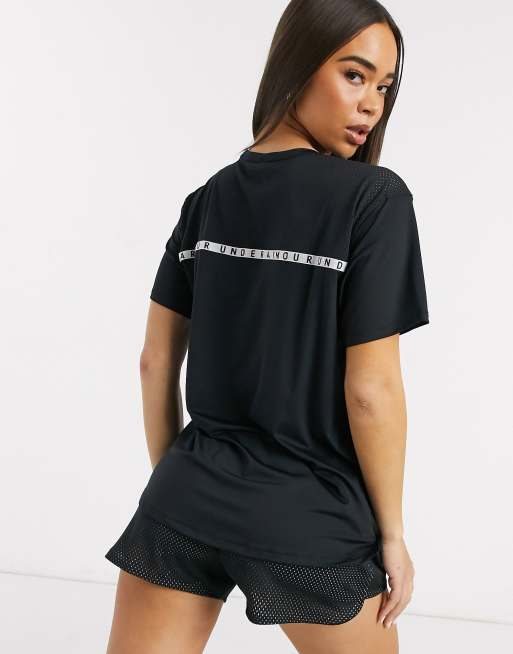 Under Armour Training sport oversized t-shirt in black