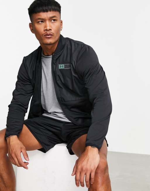 Bomber jacket shop under armour