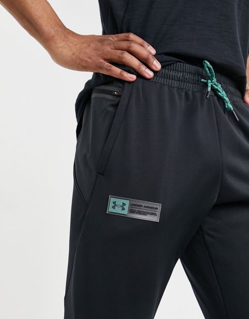 Under Armour co-ord Fleece Storm joggers in black