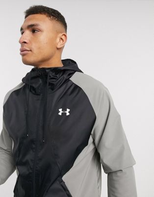 Under Armour UA Training Woven 1352088-001 Fitted Hooded Running Jacket  Men's S