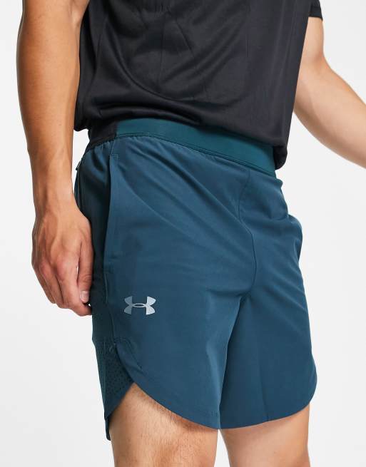 Under Armour Training stretch woven shorts in teal