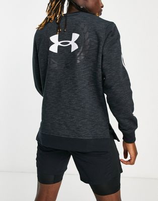 Under Armour Training sweatshirt with back print in grey