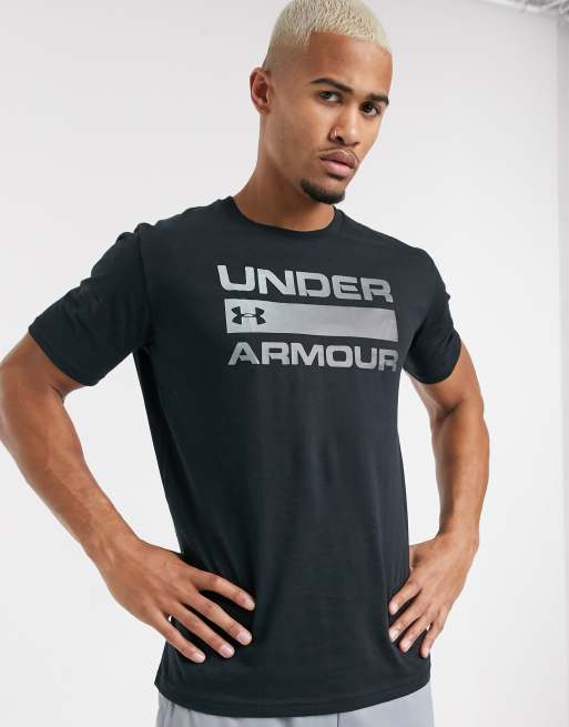 Under Armour Training - T-shirt i sort med wordmark