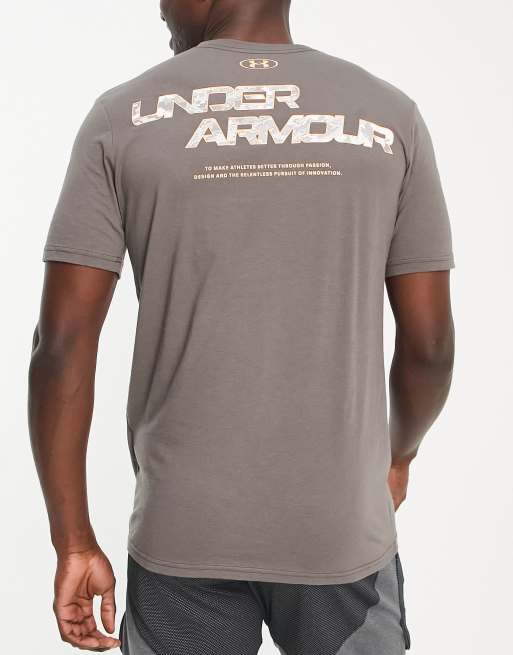 Magliette under store armour marrone