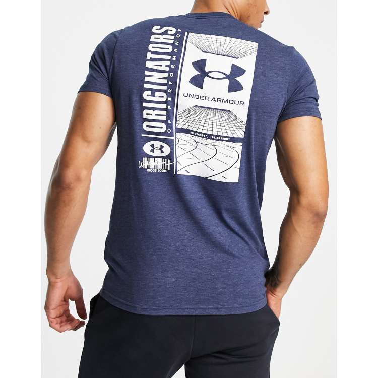 Schrijf een brief Zie insecten Katholiek Under Armour Training t-shirt with backprint in navy | ASOS