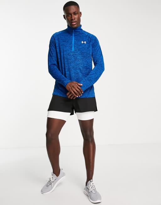 Under Armour Training tech 2.0 zip top blue marl | ASOS