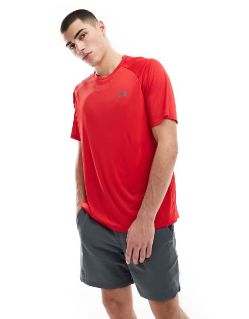 Under Armour Training – Tech 2.0 – Czerwony T-shirt