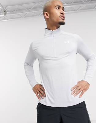 under armour half zip grey