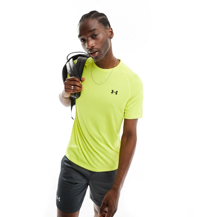 Under Armour - Training Tech 2.0 - T-shirt con logo piccolo gialla