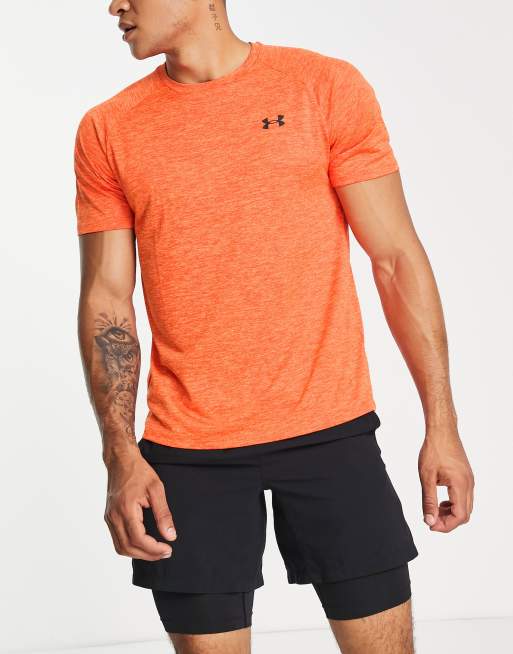 Under armour store neon orange shirt