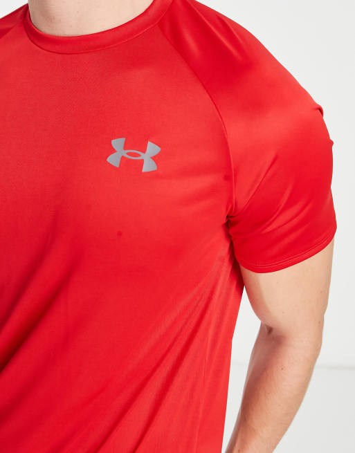 Under armour t shirts hot sale red