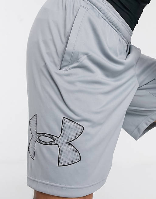  Under Armour Training tech graphic logo shorts in grey 