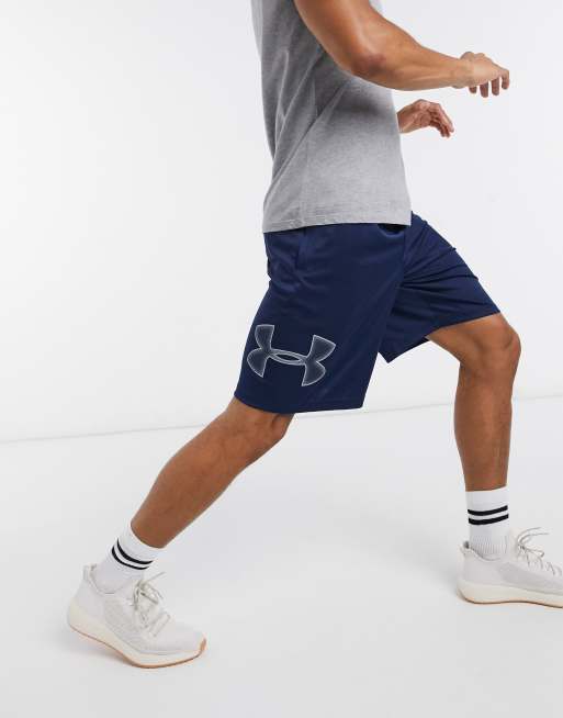 Under Armour – Training Tech – Marinblå shorts med grafisk logga