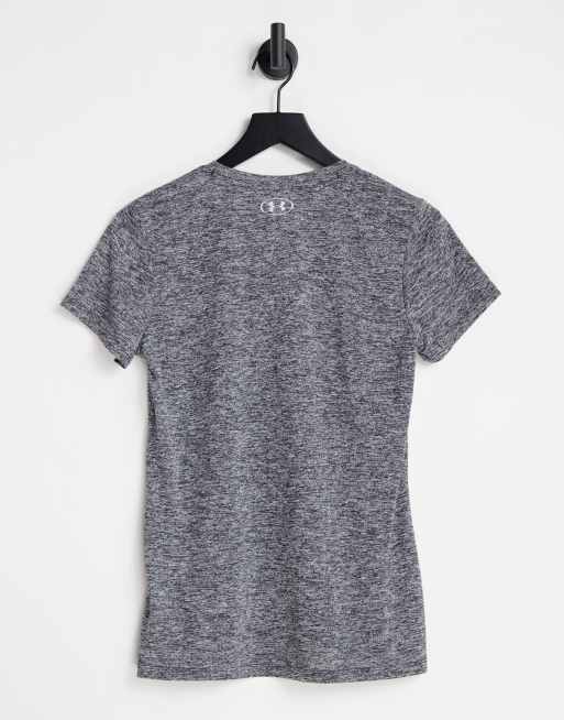 Under Armour Training Tech Twist t-shirt in grey marl, 2 of 4