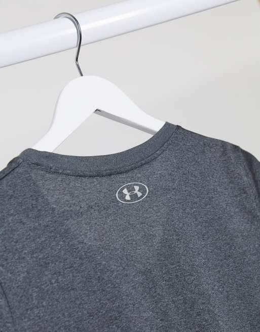 Under Armour Training tech v neck t shirt in grey ASOS