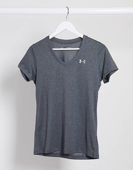 Tops Under Armour Training Tech V neck t-shirt in grey 