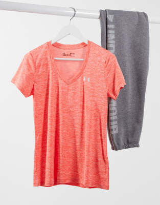 under armour tech t shirt orange
