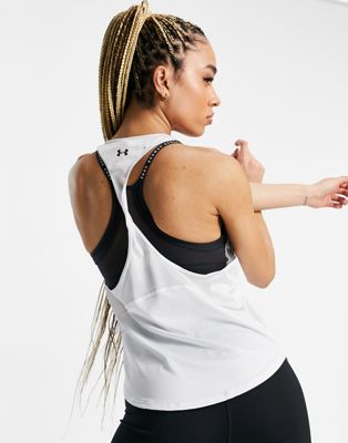 Under Armour Training Tech Vent tank in white - ASOS Price Checker