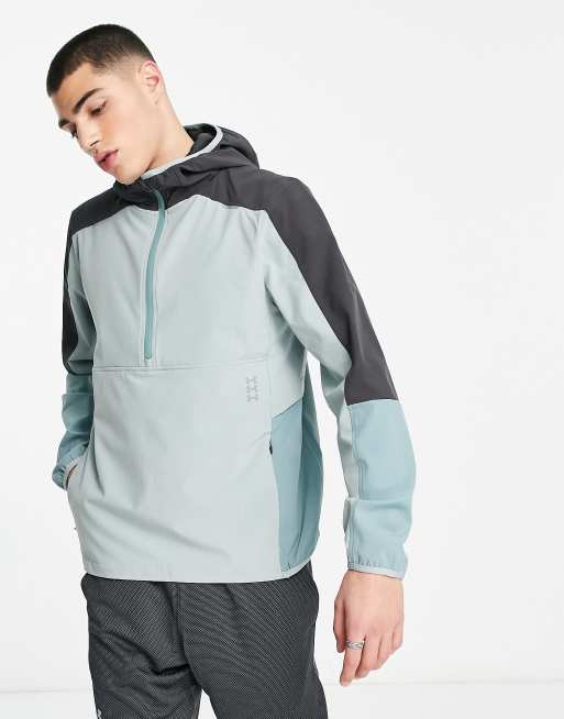 Under Armour Men's Stealth Grey Qualifier Fleece Anorak