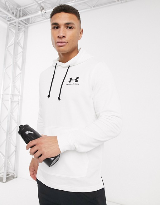 Under Armour Training terry hoodie in white