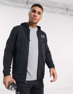 under armour black zip hoodie