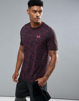 black and red under armour t shirt