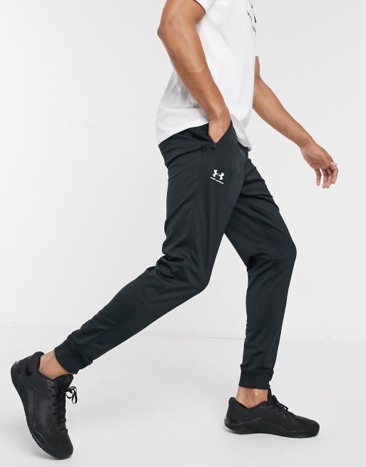 under armour training tricot joggers in black