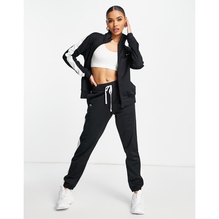 Under Armour Training Tuta sportiva in tricot nero e bianco ASOS