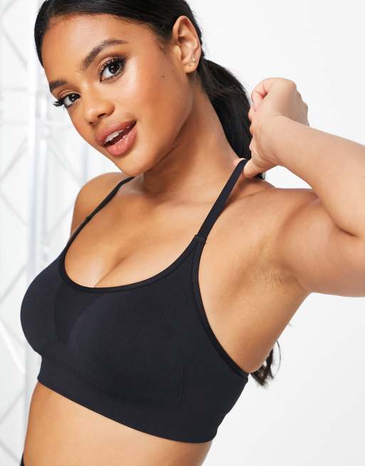 Under Armour Training Vanish seamless bra in black