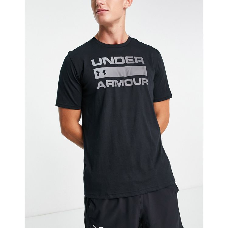 Under Armour Training wordmark t-shirt in black