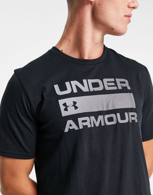 Under Armour Training wordmark t-shirt in black