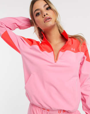 womens pink under armour jacket