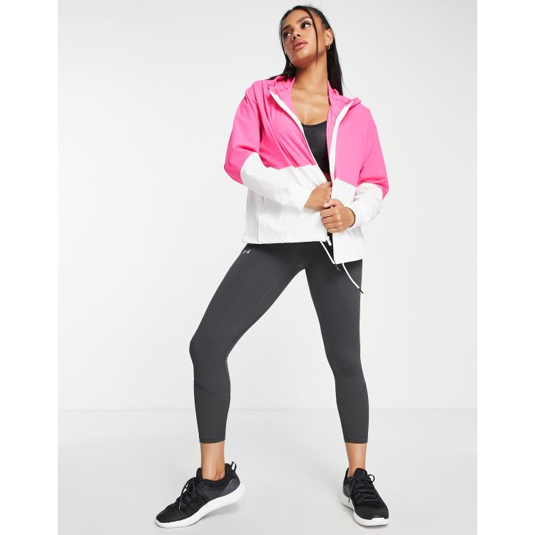 Jackets Under Armour Woven FZ Jacket Pink