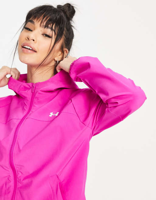 Under armour clearance jacket pink