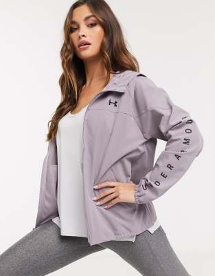 purple under armour jacket