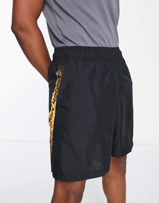 Black and gold store under armour shorts