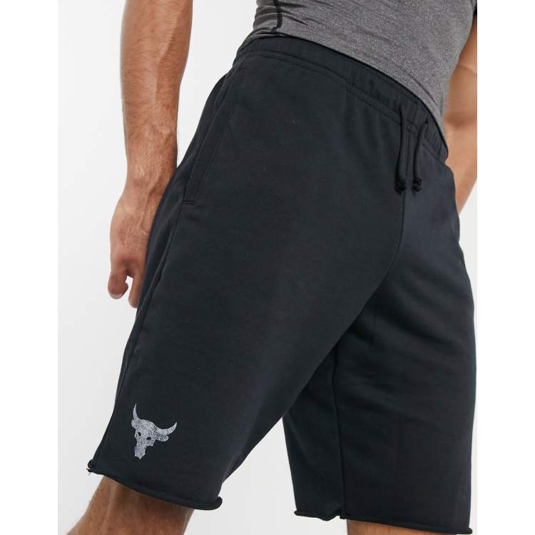 Under Armour Training x Project Rock terry shorts in black