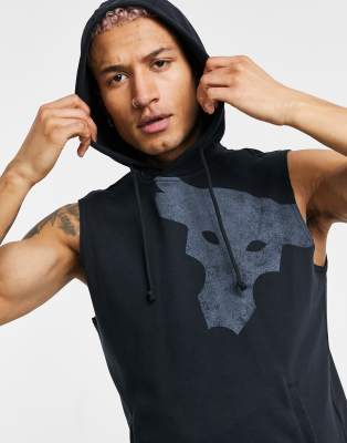 Men's Project Rock Terry Bull Sleeveless Hoodie New, 51% OFF