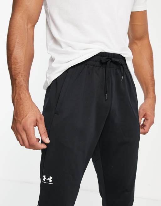 Under armour training tricot joggers best sale in black