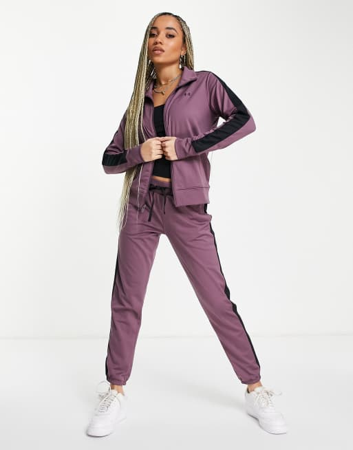 Tricot Tracksuit Women - Violet, Red