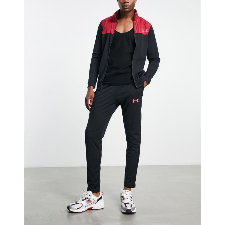 Tuta under armour cheap rossa con strisce bianche