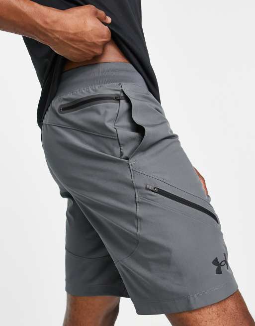 Under Armour Unstoppable cargo shorts in dark grey