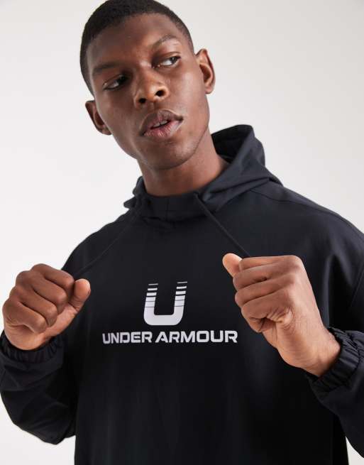 Under Armour - Unstoppable - Felpa con cappuccio nera, 2 di 4
