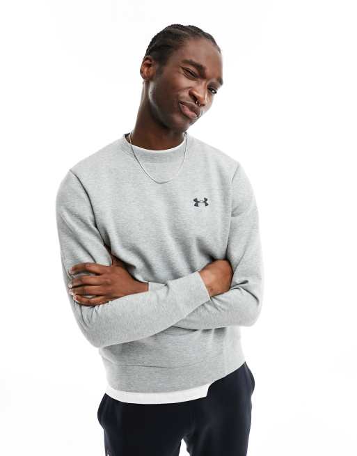  Unstoppable Flc Crew, grey - men's sweatshirt - UNDER ARMOUR  - 86.66 € - outdoorové oblečení a vybavení shop