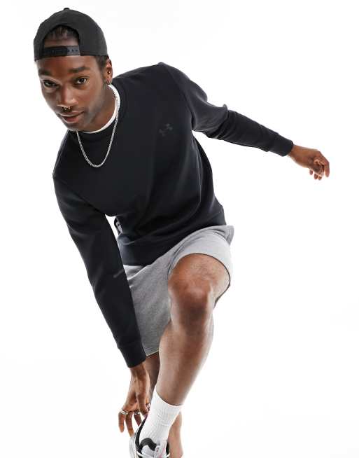 Under Armour - Unstoppable - Sort sweatshirt i fleece