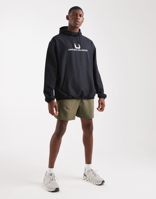 Under Armour – Unstoppable – Svart, vävd huvtröja, 4 av 4
