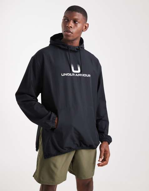 Under Armour Unstoppable woven hoodie in black - view 1