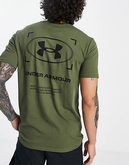  Under Armour Utility symbol t-shirt in khaki 