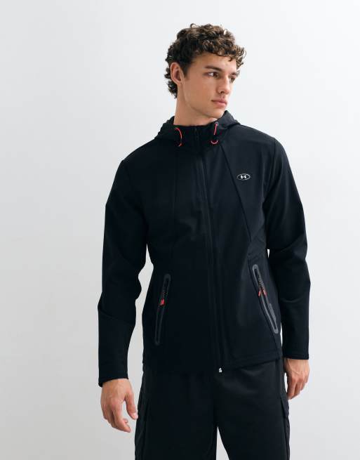 Under Armour Utility Woven Winterized full zip jacket in black, 2 of 5
