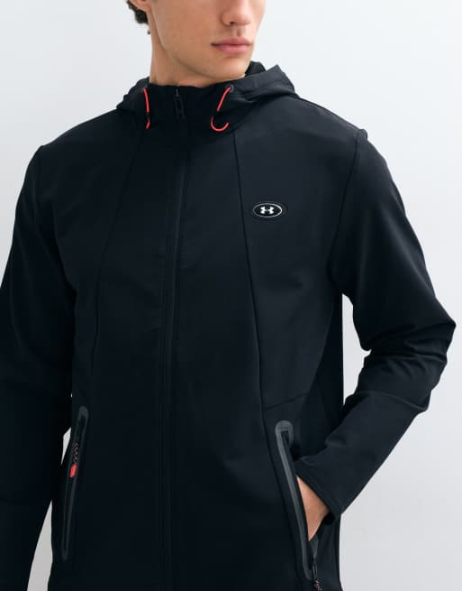 Under Armour Utility Woven Winterized full zip jacket in black, 4 of 5